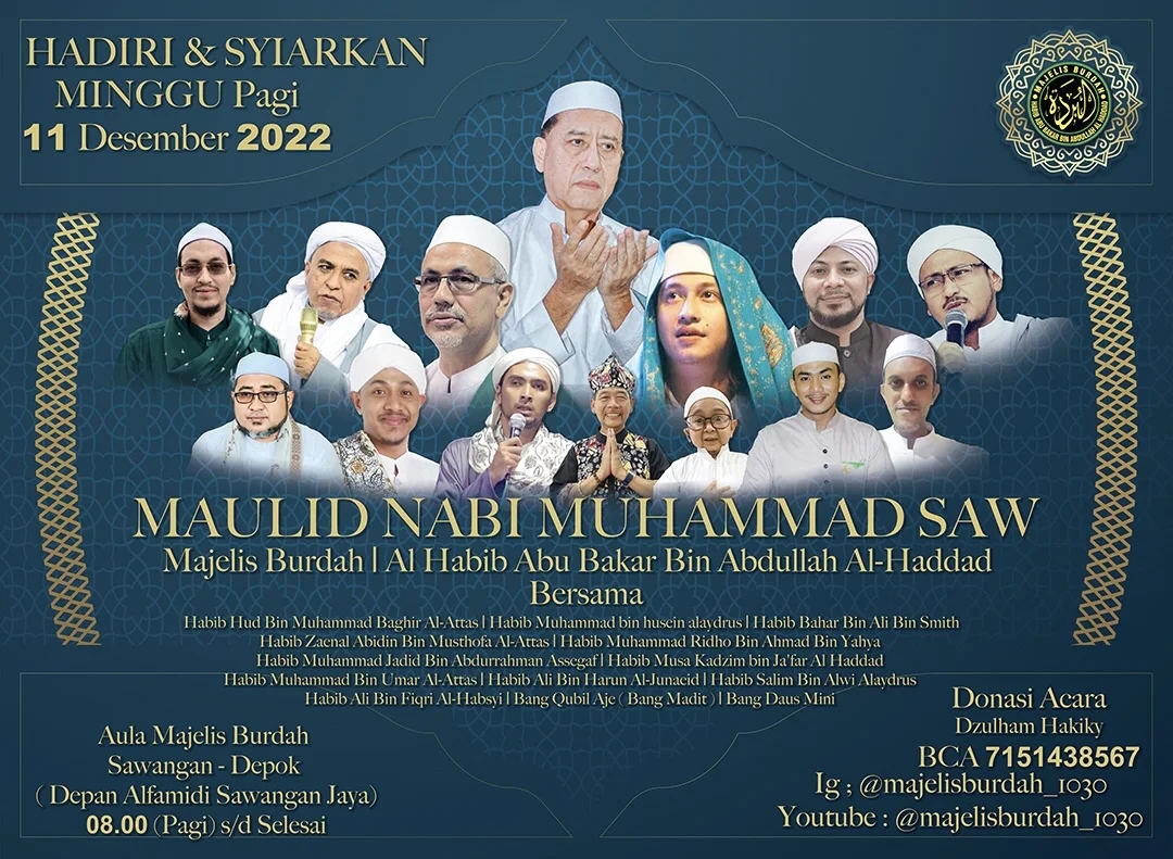 Maulid Nabi Muhammad SAW Pancoran Mas Depok Di hadiri ulama Besar