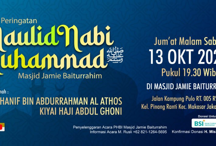 Maulid Nabi Muhammad SAW di Masjid Jamie Baiturrahim Kampung Pulo: Momentum Cinta Nabi SAW