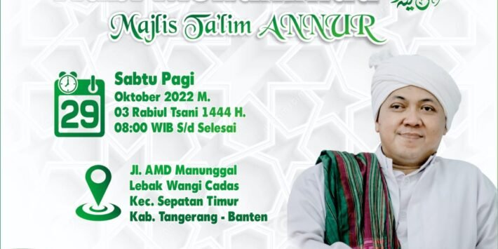 Maulid Agung di Majelis ANNUR Tangerang