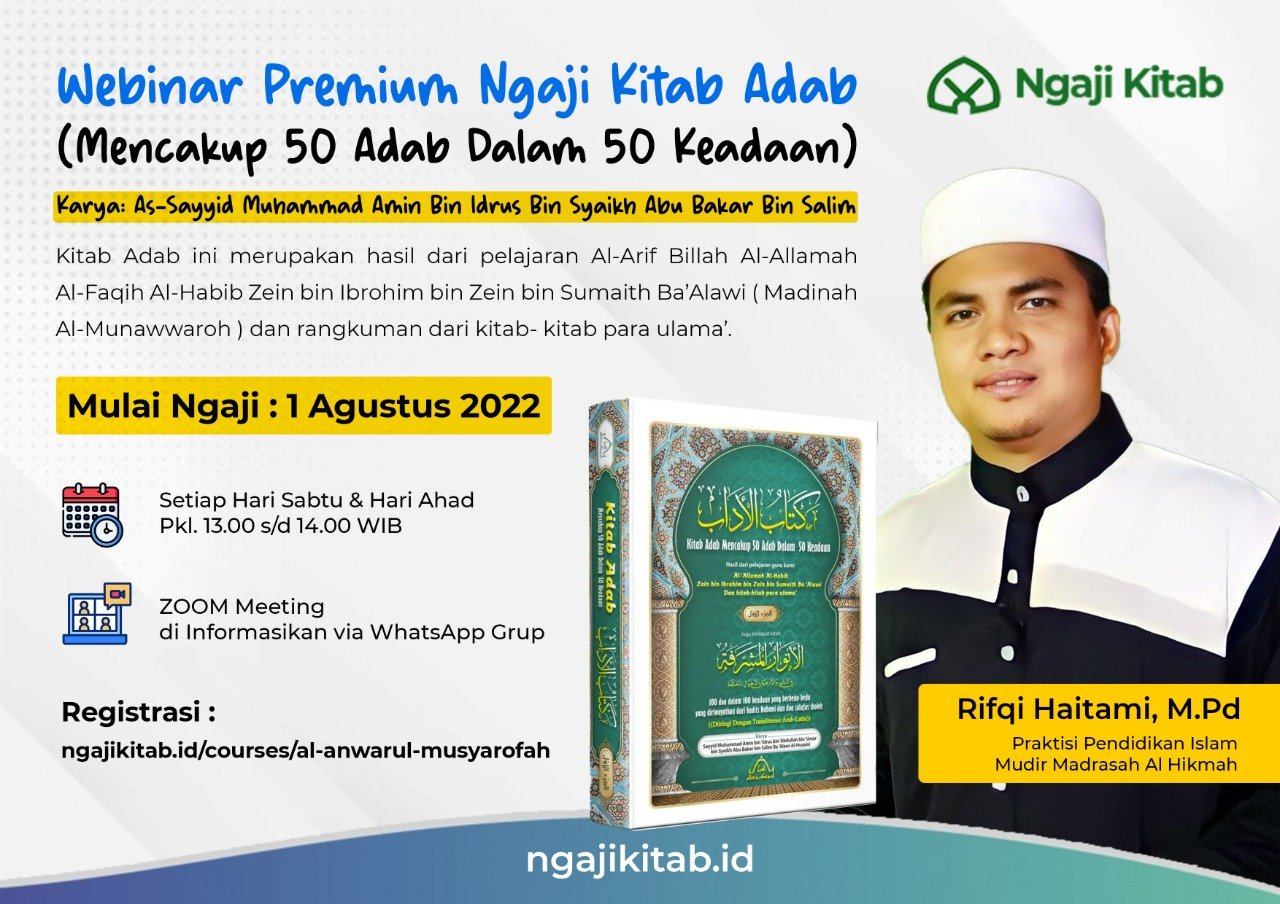 Webinar Premium Ngaji Kitab Adab Segera Daftar » Majelis Info - Info ...