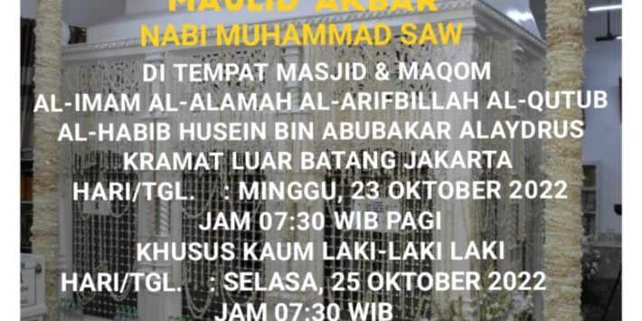 Susunan Acara Maulid Akbar di Luar Batang