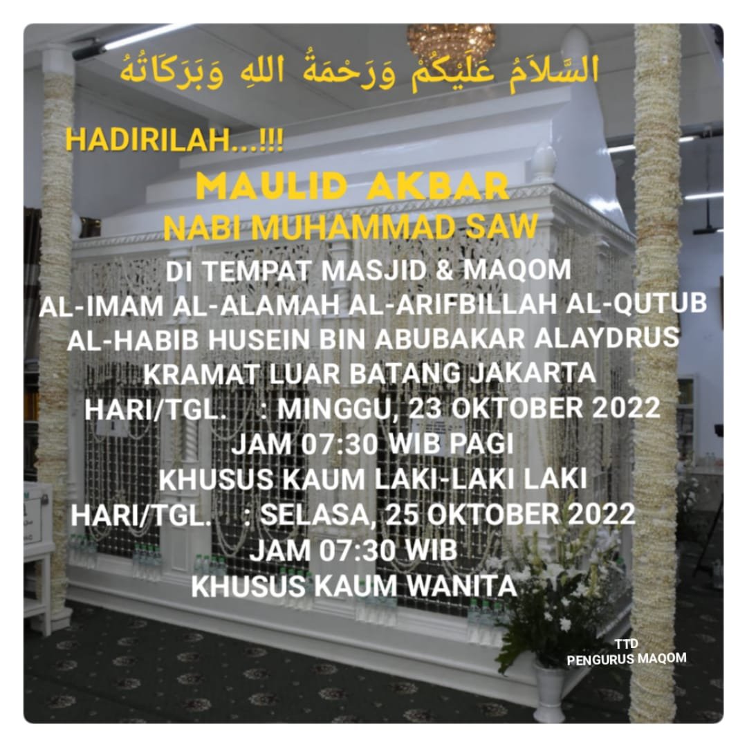 Susunan Acara Maulid Akbar di Luar Batang