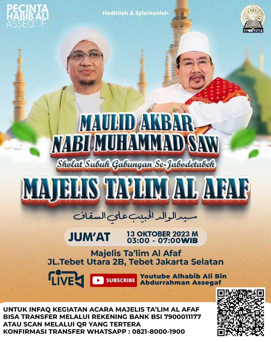 Peringatan Maulid Nabi di Tebet Al Afaf