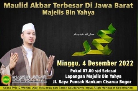 Maulid Akbar Terbesar di Jawa Barat Majelis bin Yahya