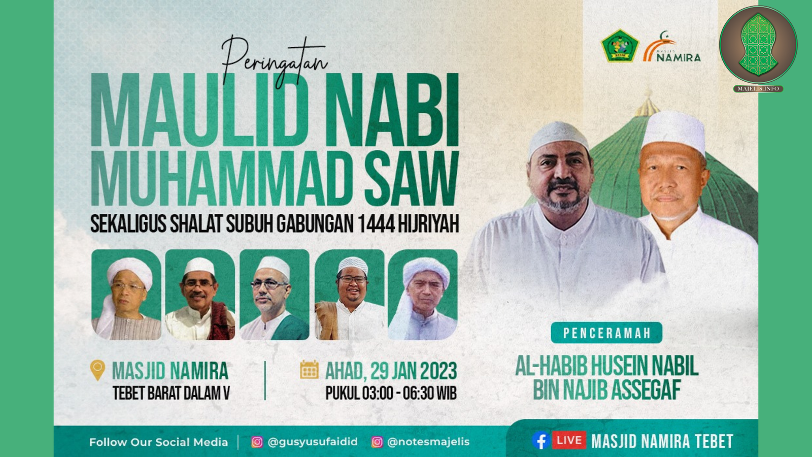 Maulid Nabi Muhammad SAW di Masjid Namira Tebet