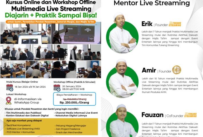 Kursus Digital Multimedia Live Streaming Batch 1 Jabodetabek