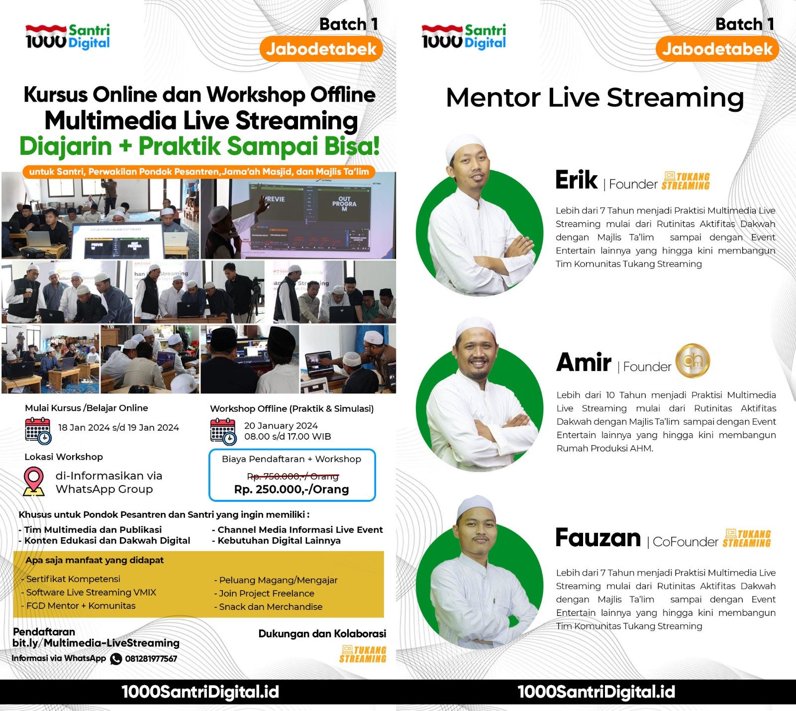 Kursus Digital Multimedia Live Streaming Batch 1 Jabodetabek