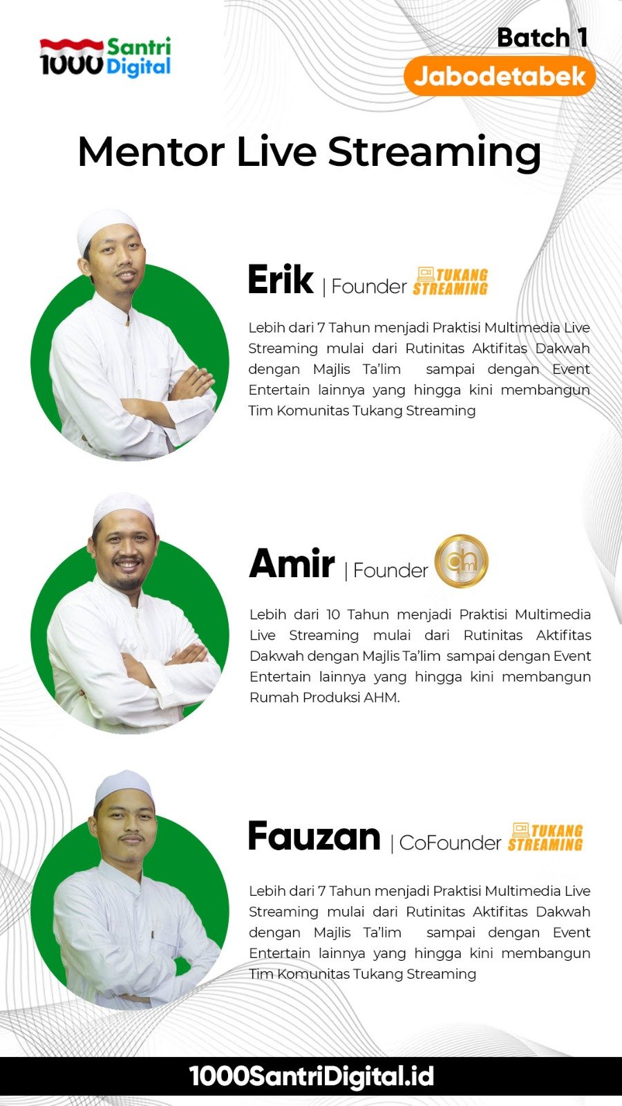 Kursus Digital Multimedia Live Streaming Batch 1 Jabodetabek