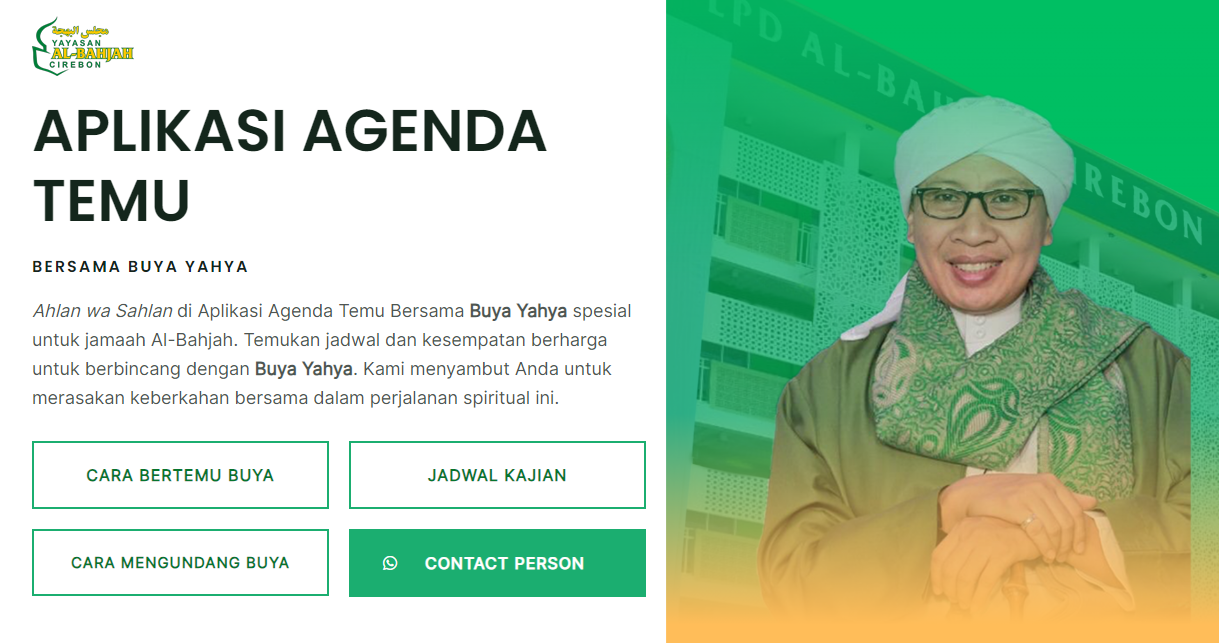 cara mengundang buya yahya dan konsultasi pribadi