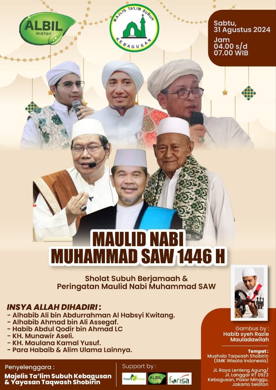 Peringatan Maulid Nabi di Kebagusan: Sholat Subuh Berjamaah & Tausiyah