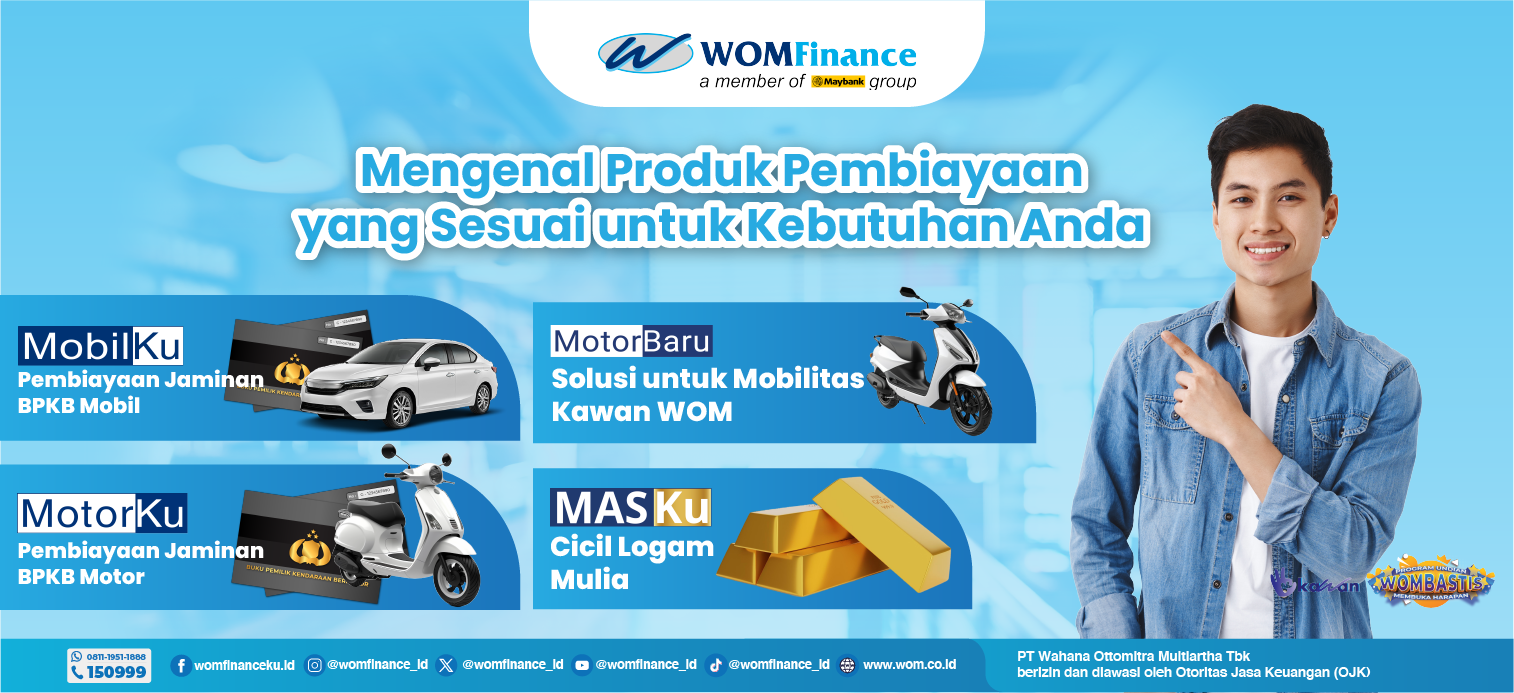 produk layanan WOM Finance: aplikasi pembiayaan dana tunai dan pinjaman online