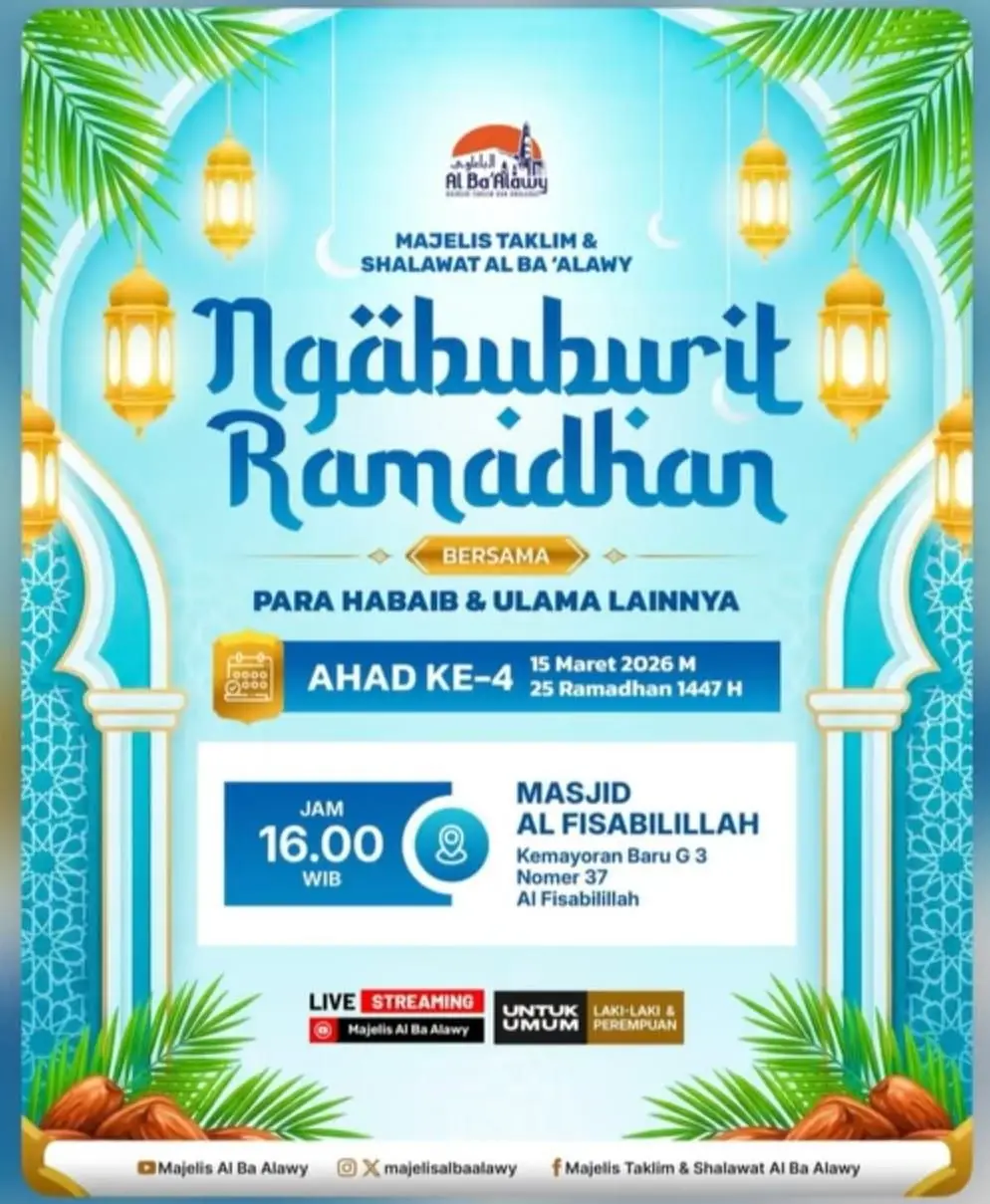 Menjemput Berkah di Sepuluh Hari Terakhir Ramadhan: Ngabuburit Penuh Ilmu Bersama Majelis Al Ba ‘Alawy