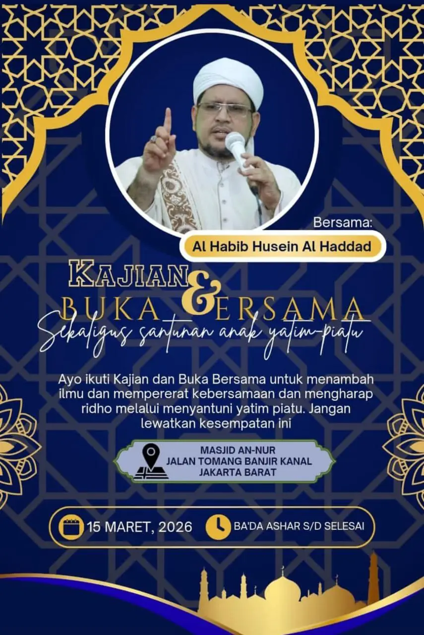 Menjemput Berkah di Jantung Ibu Kota: Pengajian, Buka Bersama, dan Santunan Yatim Bersama Al Habib Husein Al Haddad