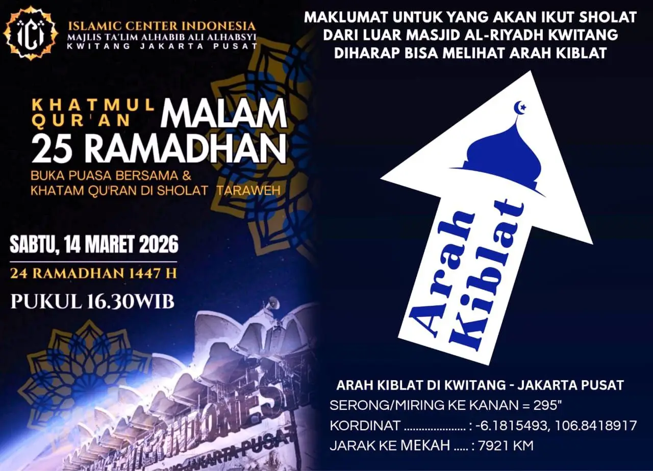 Menjemput Barakah Malam ke-25 Ramadhan: Tradisi Khatmul Qur’an di Majlis Kwitang Bersama Alhabib Ali Alhabsyi