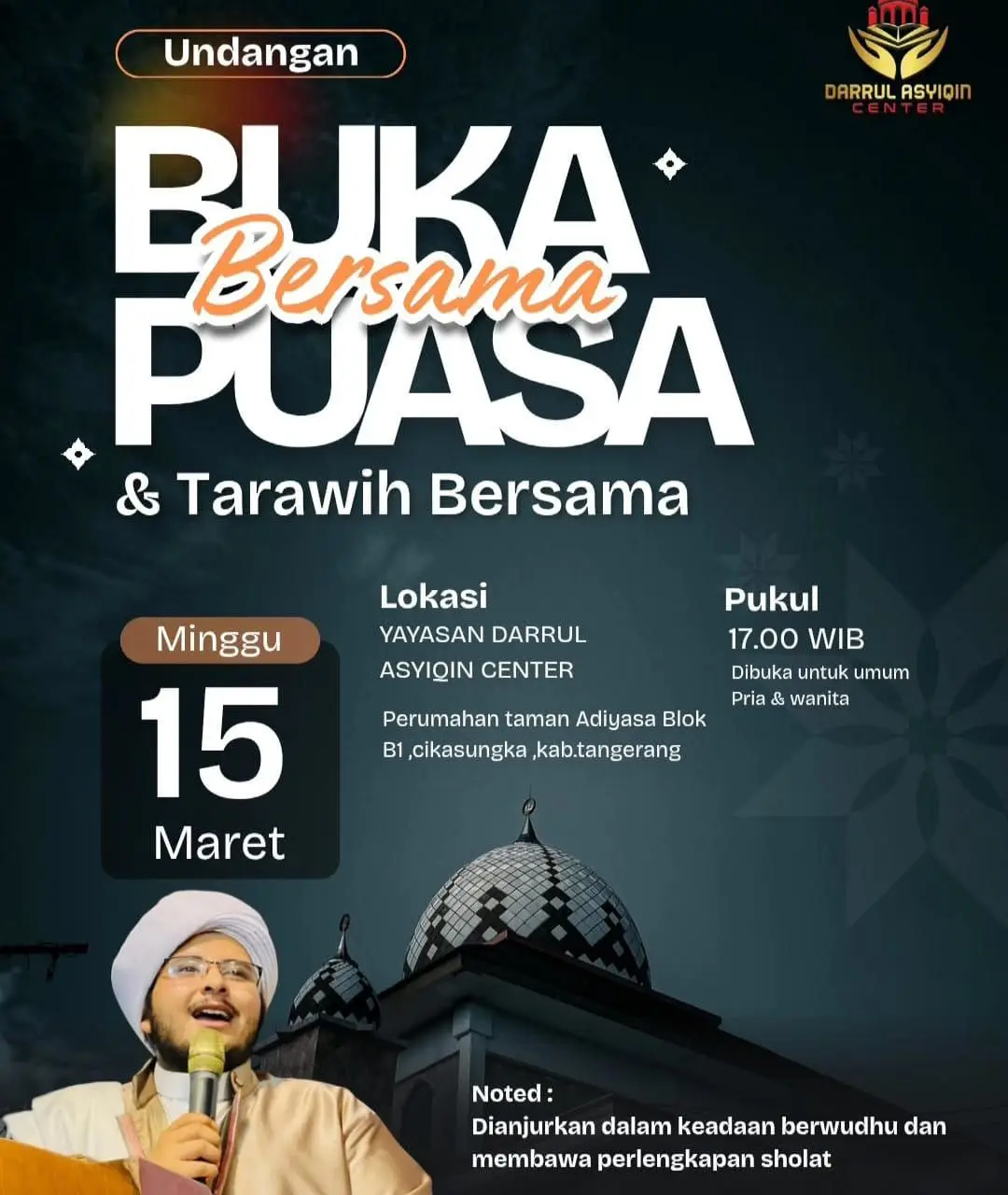 Merajut Ukhuwah di Darrul Asyiqin Center: Undangan Berbuka Puasa dan Tarawih Bersama di Cikasungka