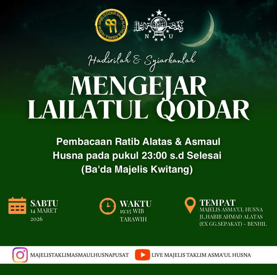 Menghidupkan Malam Ganjil: Majelis Asma’ul Husna Ajak Jamaah Mengejar Lailatul Qadar