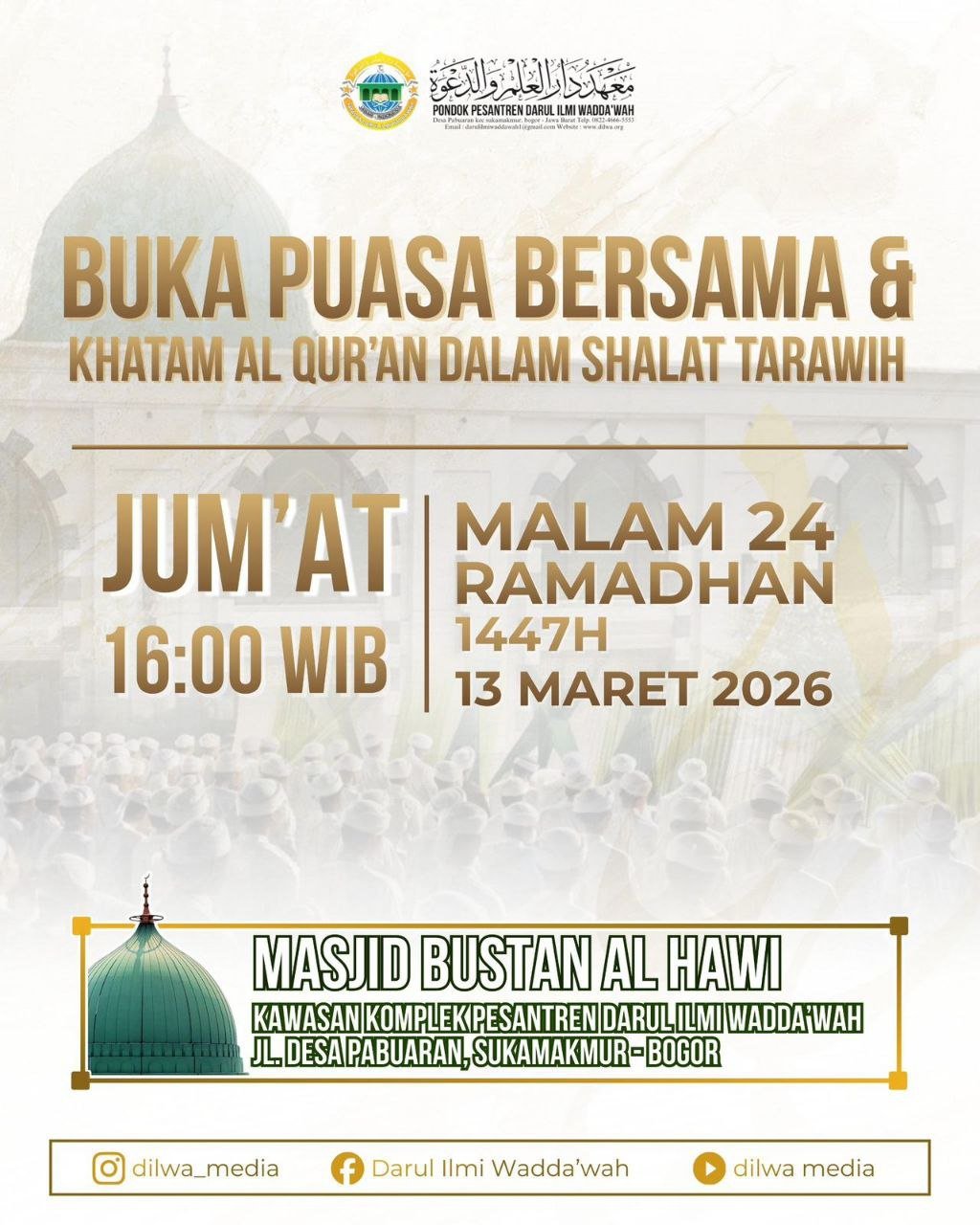 Pengajian Darul Ilmi Wad Da’wah Berkah, Spesial 2026!