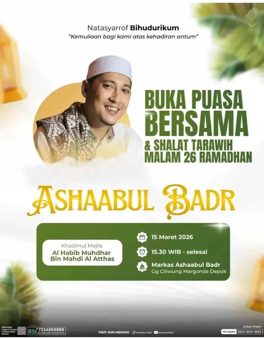Pengajian Ashaabul Badr Berkah! Spesial Ramadhan 2026