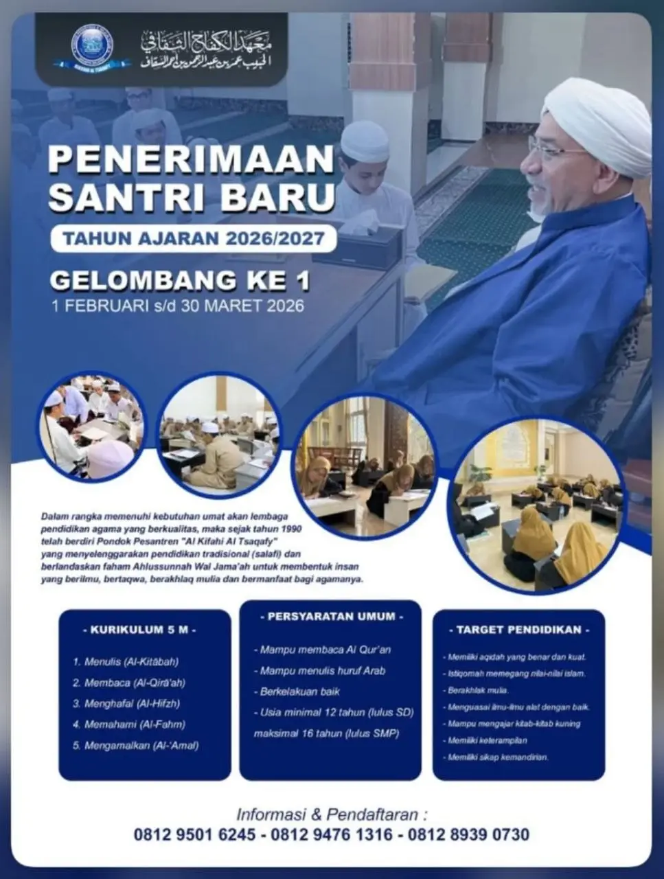 Pondok Pesantren Al Kifahi Al Tsaqafy Buka Pendaftaran Santri Baru 2026/2027