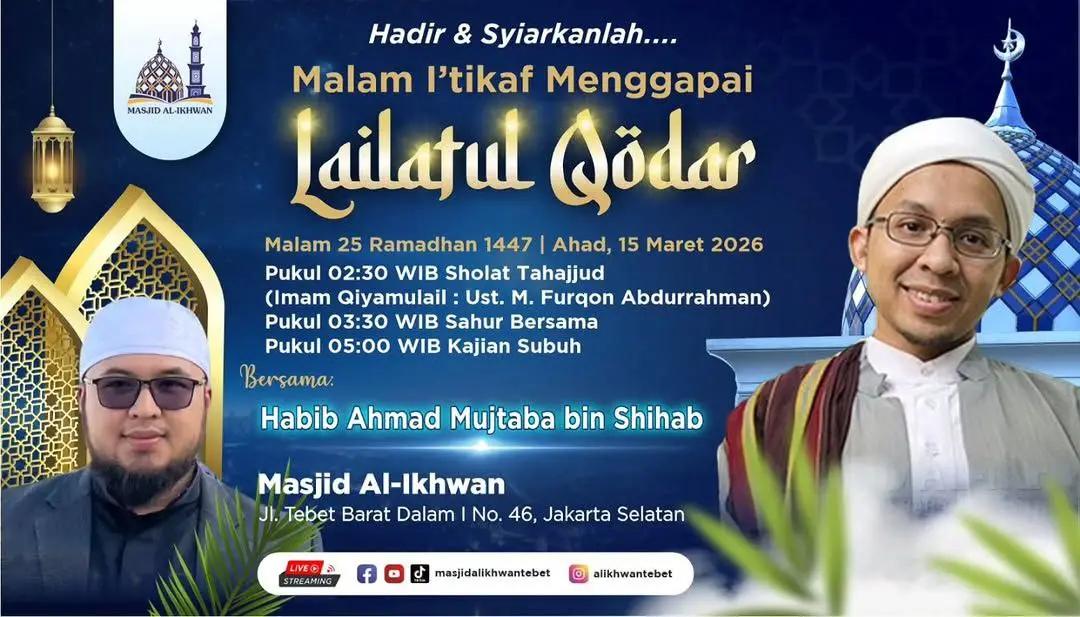 Pengajian Habib Ahmad Mujtaba Spesial I’tikaf Berkah 2026