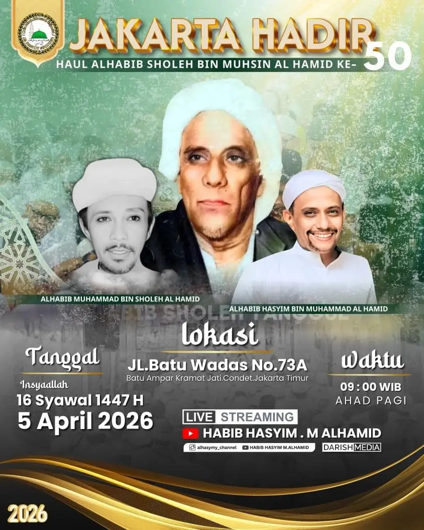 Haul Akbar ke-50 Habib Sholeh Tanggul: Gema Spiritual di Jantung Condet, 5 April 2026