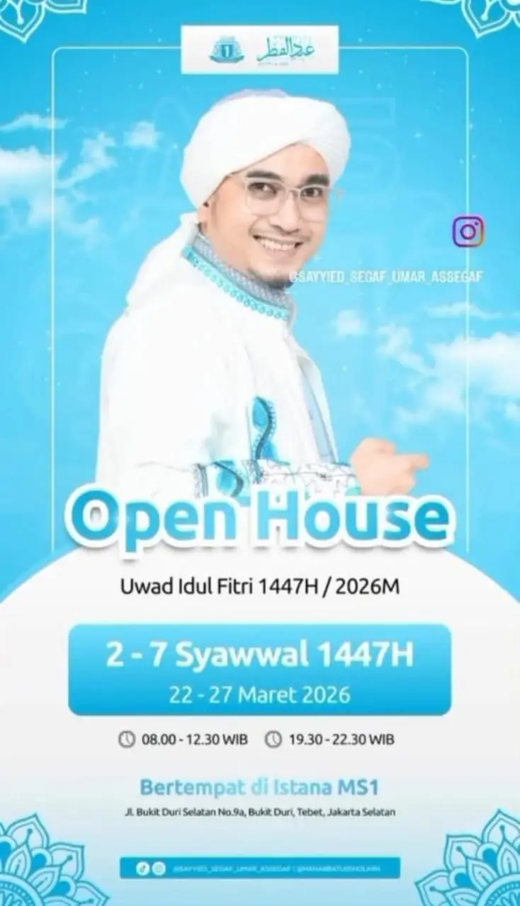 Open House Uwad Idul Fitri 1447H: Sayyid Segaf Umar Assegaf Buka Pintu Istana MS1 untuk Umum