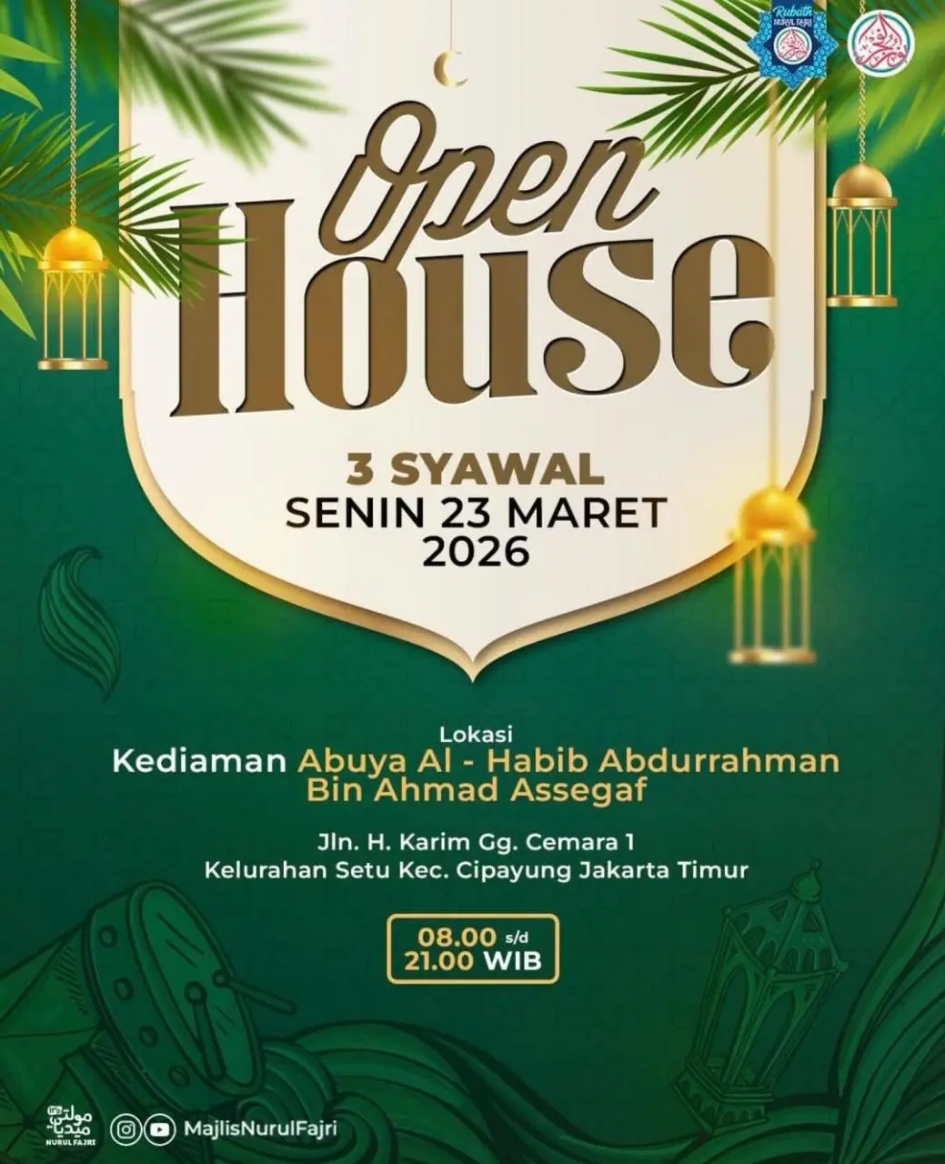 Open House Abuya Al-Habib Abdurrahman Assegaf di Cipayung: Momen Langka Meraih Berkah Syawal 1447 H