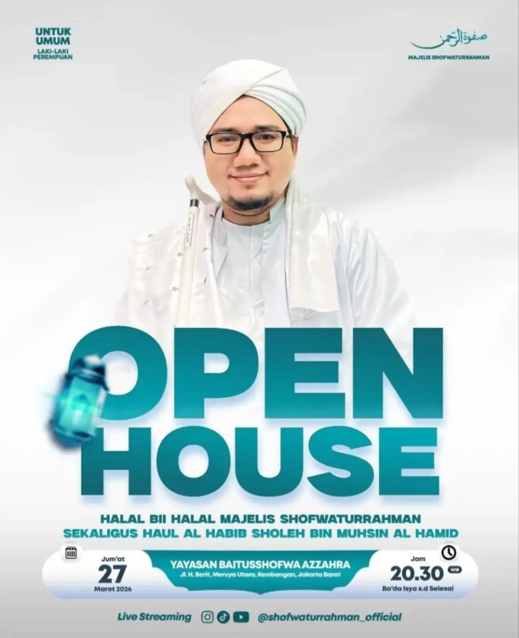 Majelis Shofwaturrahman Gelar Halal Bihalal Akbar dan Haul Habib Sholeh Tanggul di Jakarta Barat