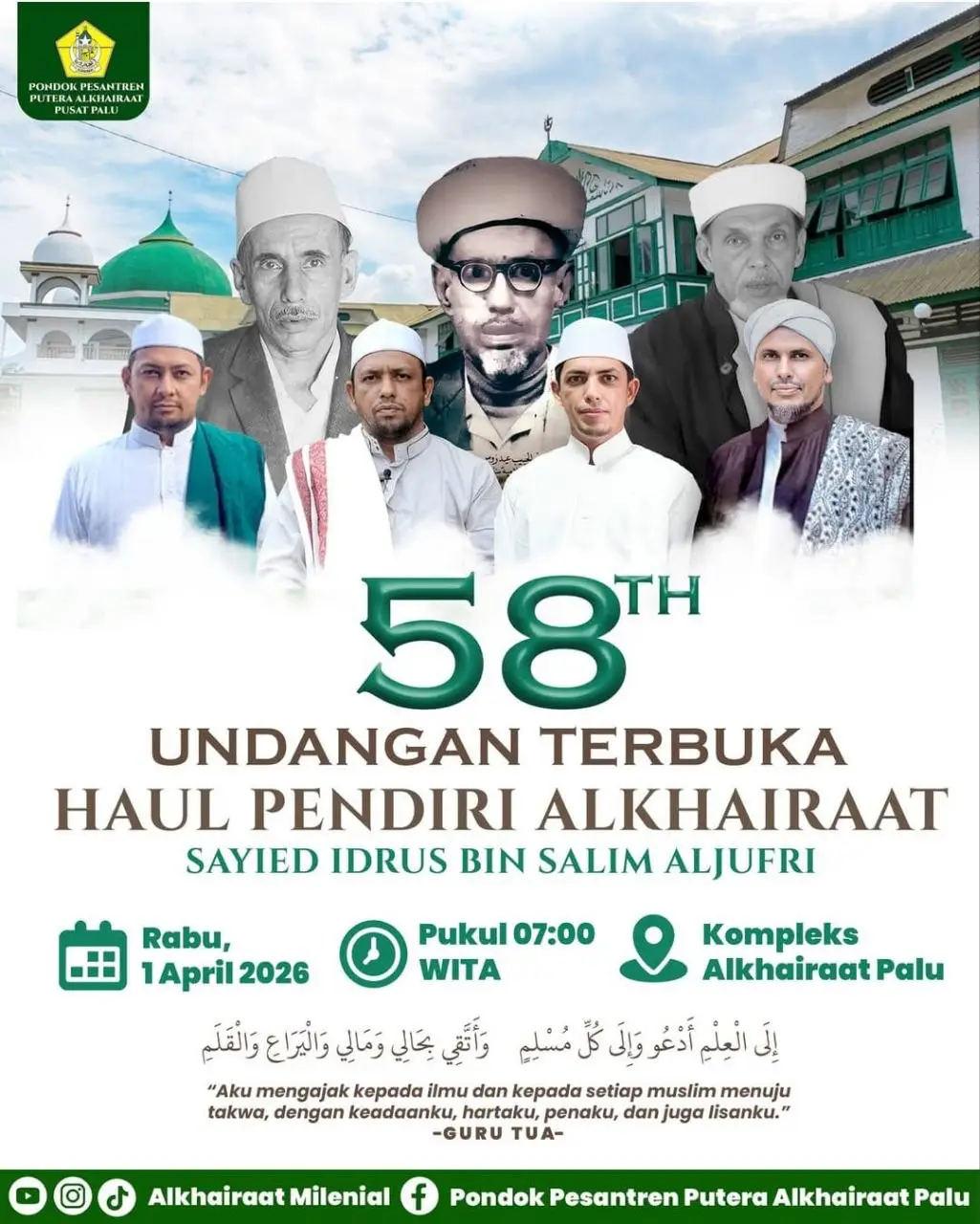 Panduan Lengkap Haul Akbar ke-58 Guru Tua Alkhairaat 2026 di Palu