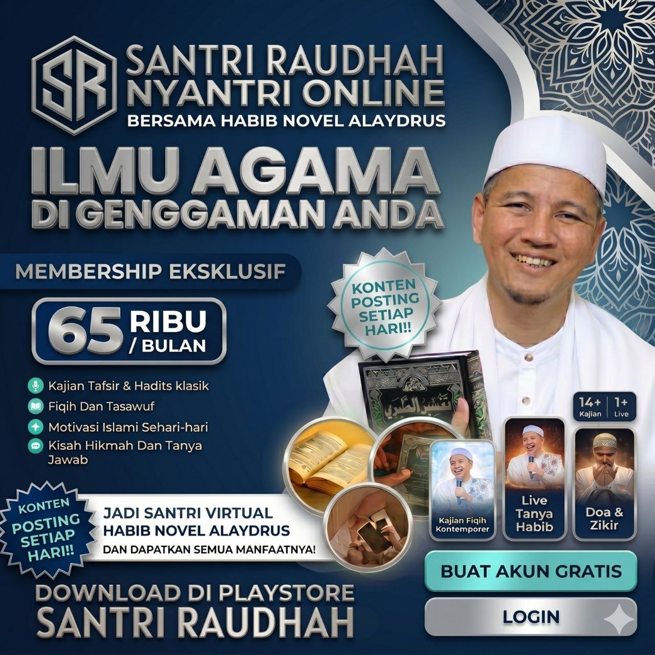 foto berita 1776420556 Santri Raudhah: Inovasi Ngaji Online Setiap Hari Bersama Habib Novel Alaydrus