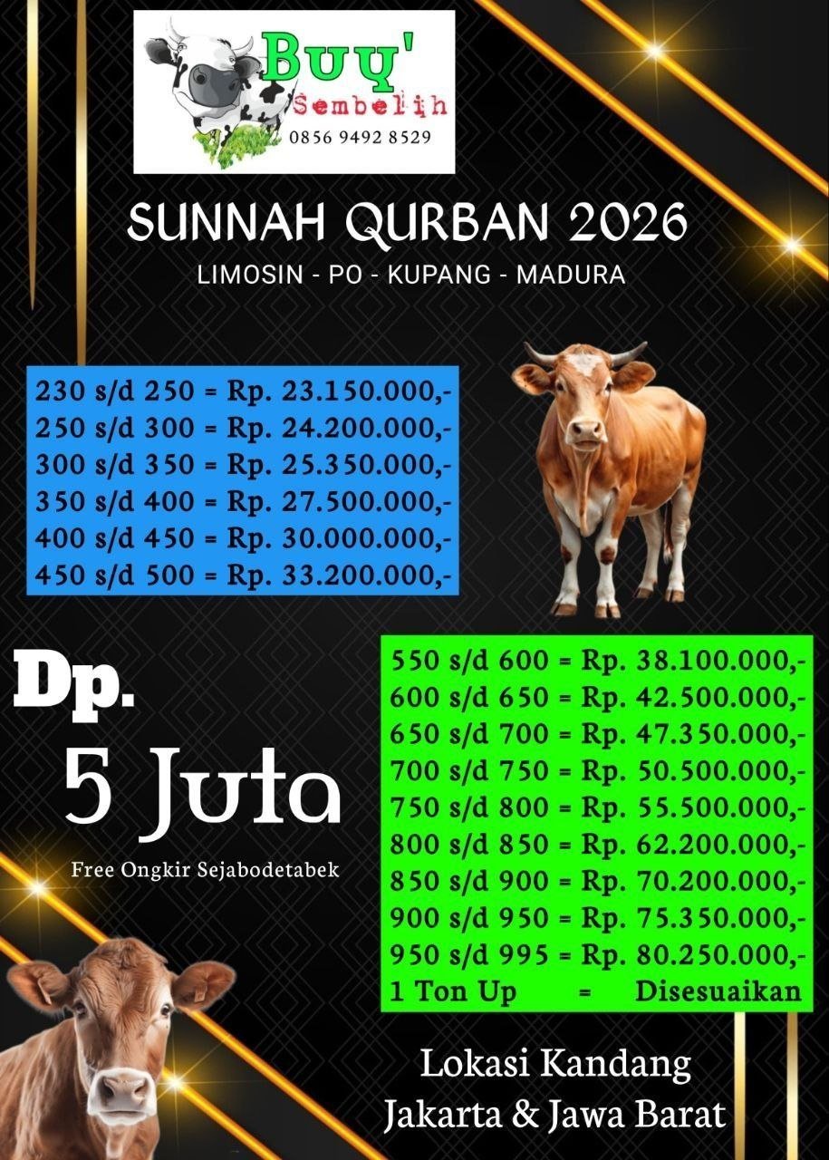foto berita 1777355086 Update Harga Hewan Qurban 2026 Jakarta & Jabar: Sapi & Kambing Syar'i