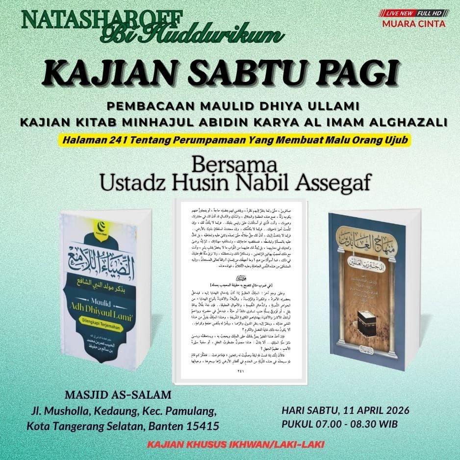 Muara Cinta Ajak Ikhwan Atasi Sifat Ujub Lewat Pengajian Kitab di Pamulang