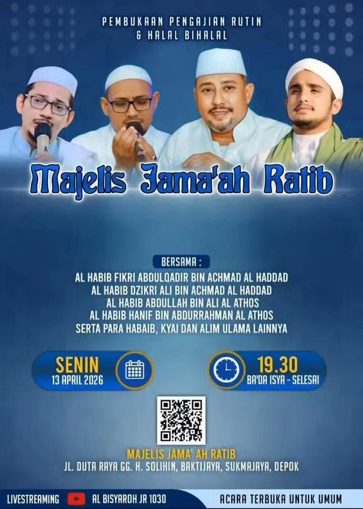 Majelis Jama’ah Ratib Depok Gelar Pembukaan Pengajian dan Halal Bihalal