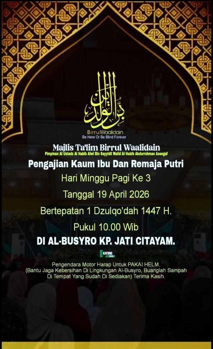 Pengajian Bulanan Khusus Ibu dan Remaja Putri di Al-Busyro Citayam