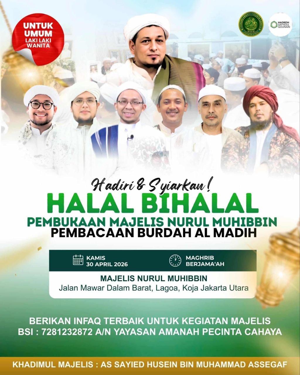 Halal Bihalal dan Pembukaan Majelis Nurul Muhibbin di Koja, Jakarta Utara