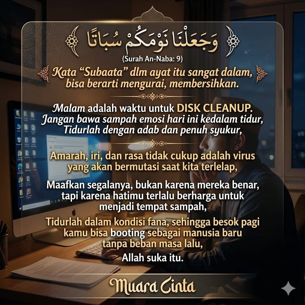 Adab Tidur dalam Islam: Tafsir An-Naba 9 & Cara Membersihkan Hati