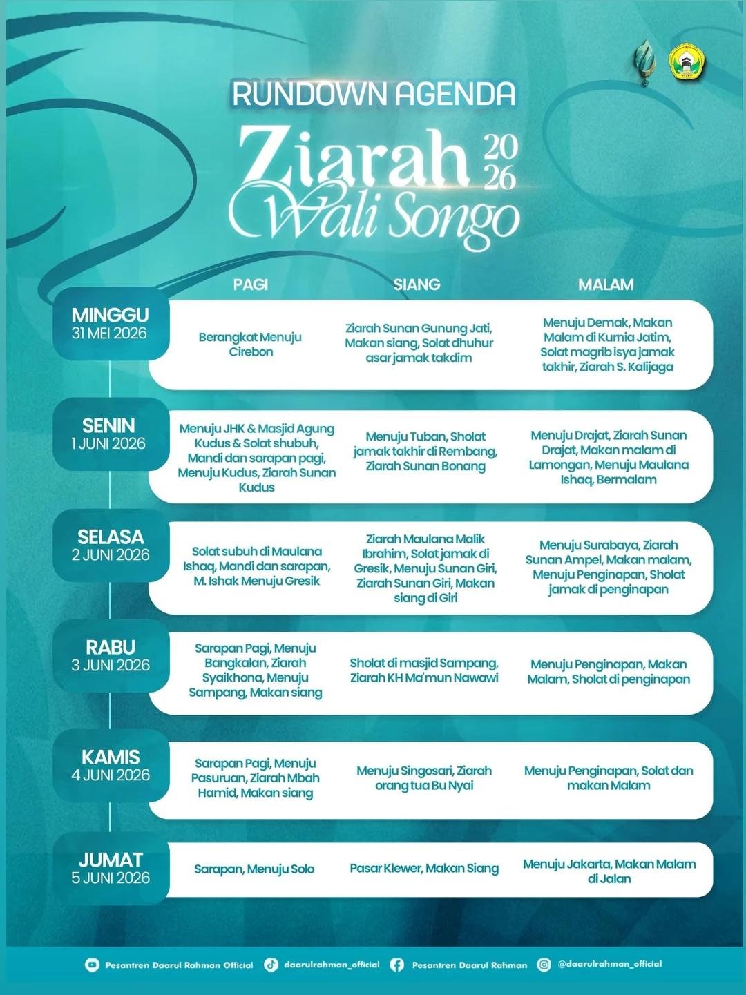 Ziarah Wali Songo 2026