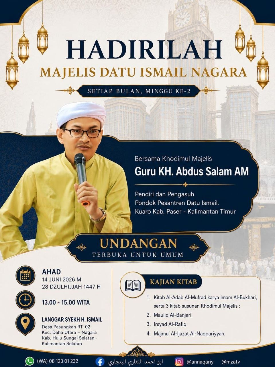 Majelis Datu Ismail Nagara Ahad 14 Juni 2026