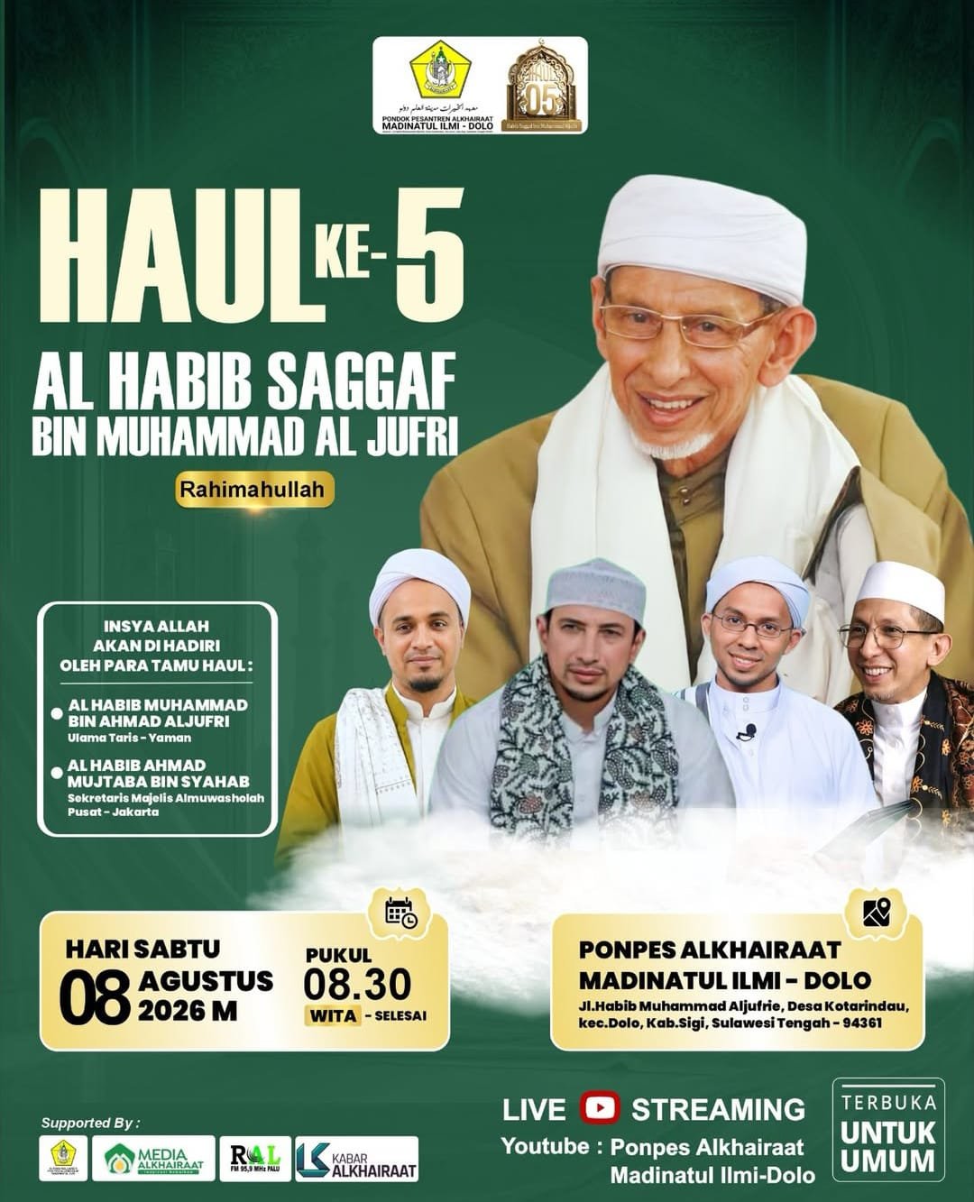 Haul Ke-5 Al Habib Saggaf Bin Muhammad Al Jufri