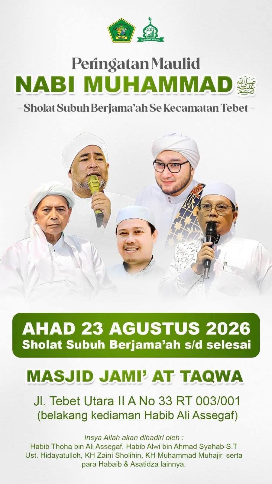 Peringatan Maulid Nabi Muhammad SAW & Sholat Subuh Berjamaah…