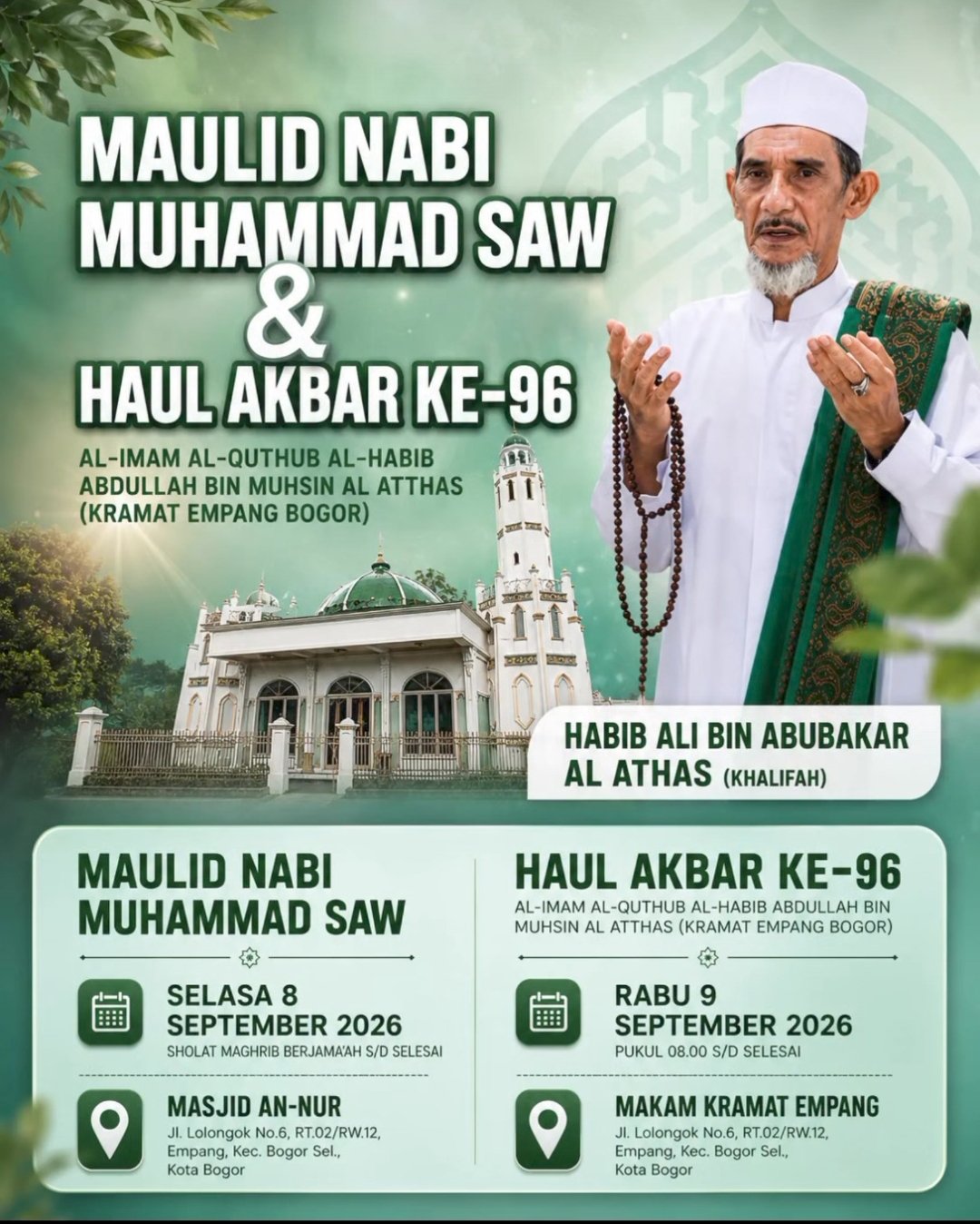 Maulid Nabi SAW & Haul Akbar Ke-96 Al-Imam Al-Quthub Al-Habib Abdullah bin Muhsin Al…