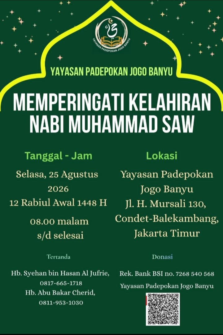 Memperingati Kelahiran Nabi Muhammad SAW – Yayasan Padepokan Jogo Banyu -…