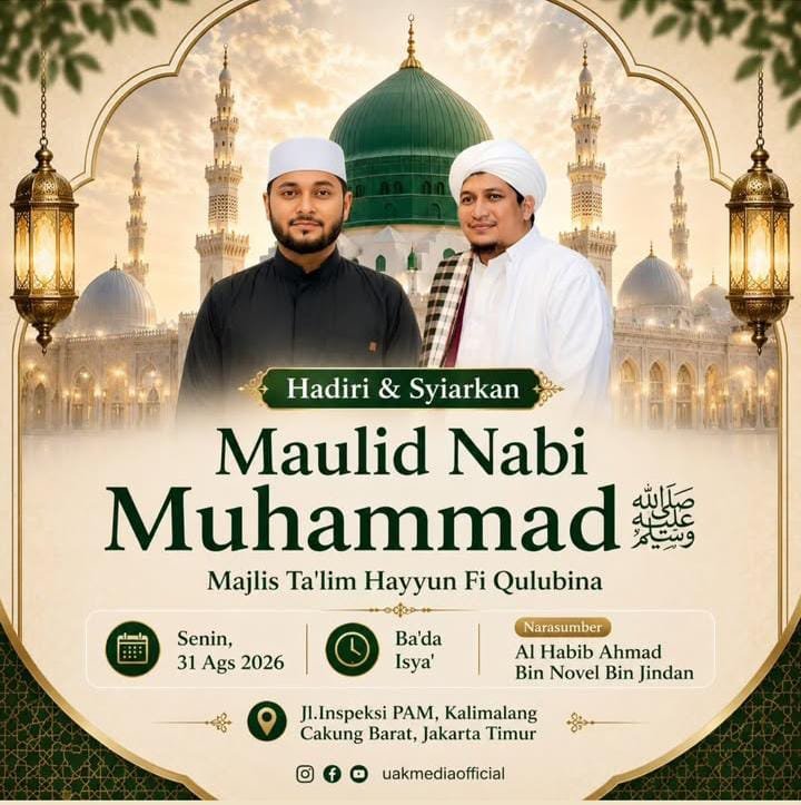 Maulid Nabi SAW, Al Habib Ahmad Bin Novel Bin Jindan – Cakung Barat, Jakarta Timur…