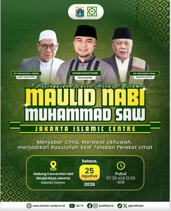 Peringatan Hari Besar Islam Maulid Nabi SAW, Ustadz David Chalik (25-08-2026)