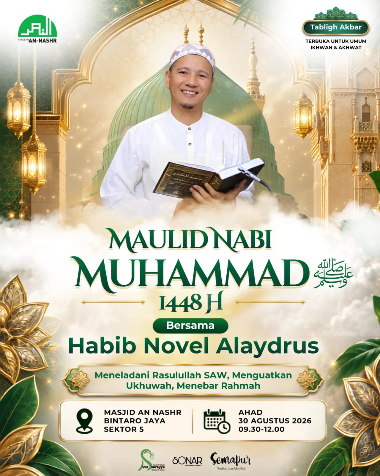 Tabligh Akbar Maulid Nabi Muhammad SAW 1448 H, Habib Novel…