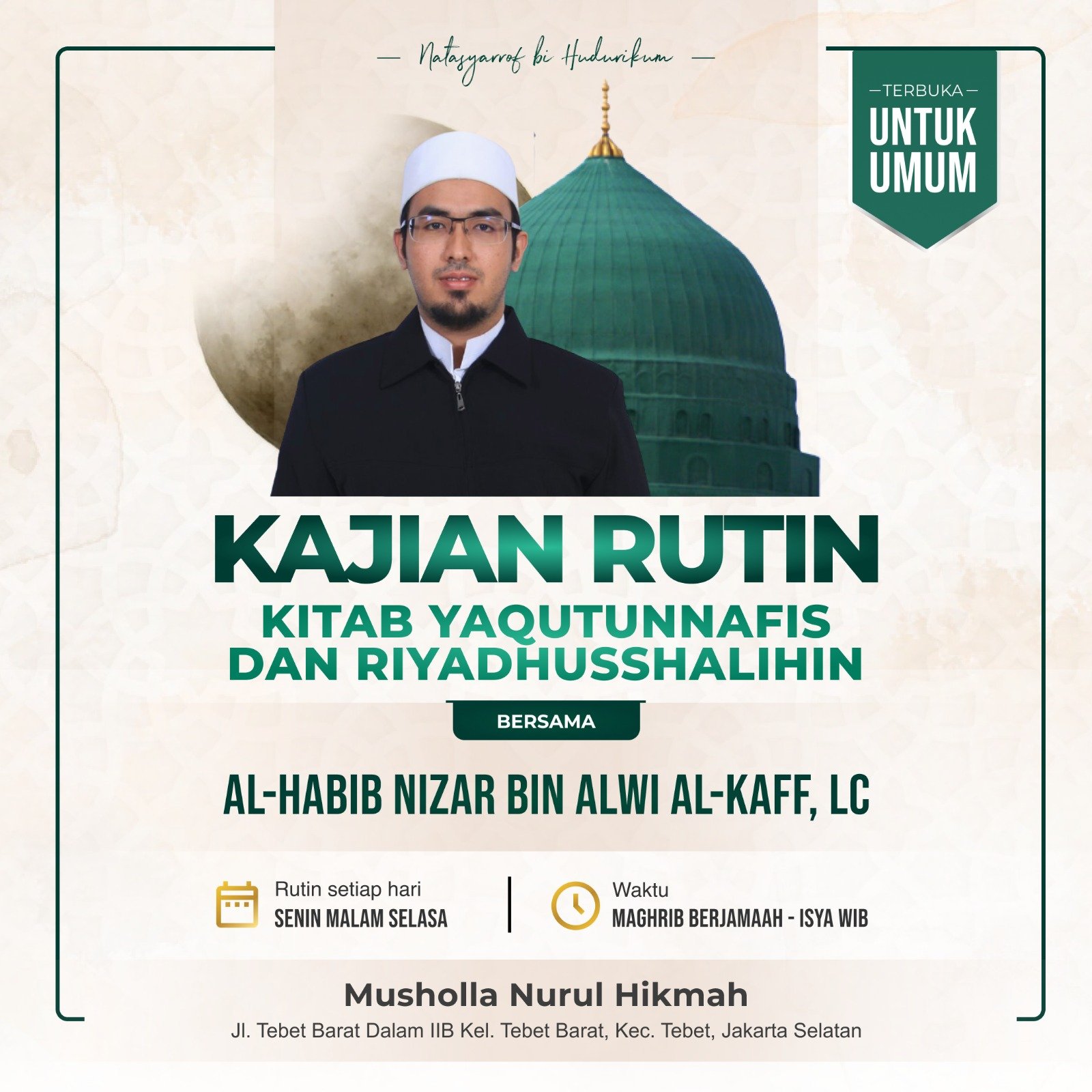 Pengajian Rutin Kitab Yaqutunnafis dan Riyadhusshalihin