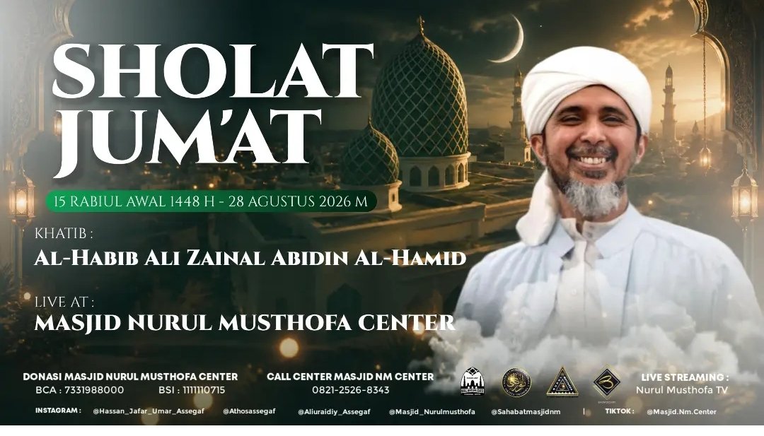 Sholat Jumat, Al-Habib Ali Zainal Abidin Al-Hamid (28-08-2026)