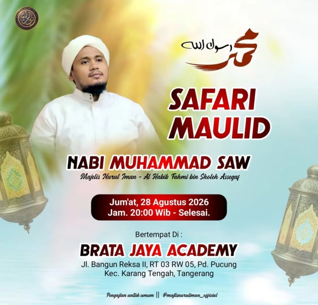 Safari Maulid Nabi SAW, Al Habib Fahmi bin Sholeh Assegaf – Tangerang (28-08-2026)