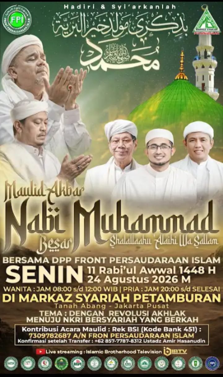 Maulid Akbar Nabi Muhammad Shalallaahu Alaihi Wa Sallam – Diselenggarakan oleh DPP…