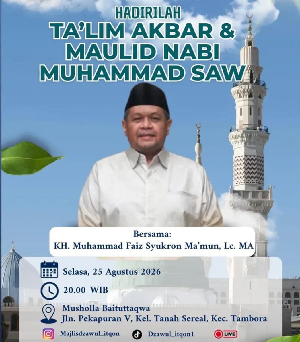 Talim Akbar & Maulid Nabi SAW, KH. Muhammad Faiz Syukron Mamun dkk. – Kec. Tambora…